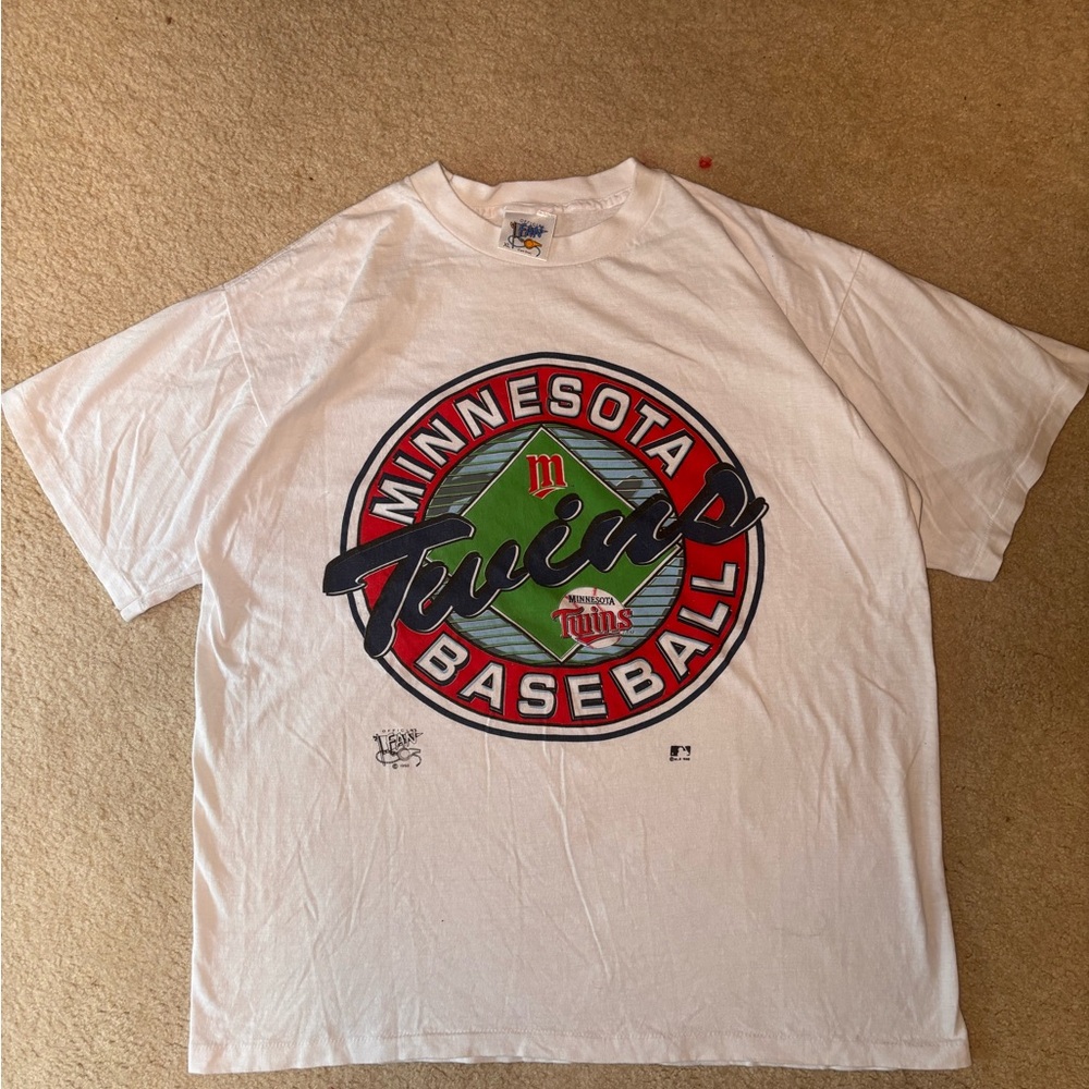 Minnesota Twins 1992 Baseball MLB T-shirt Official Fan Mens Sz XL Single Stitch